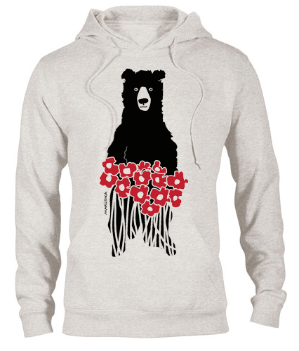 Happy Hoody Bear Flowers