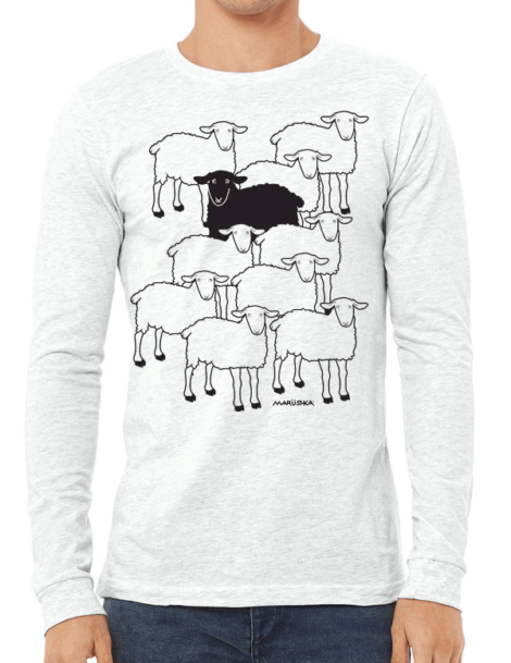 Long Sleeve T Black Sheep