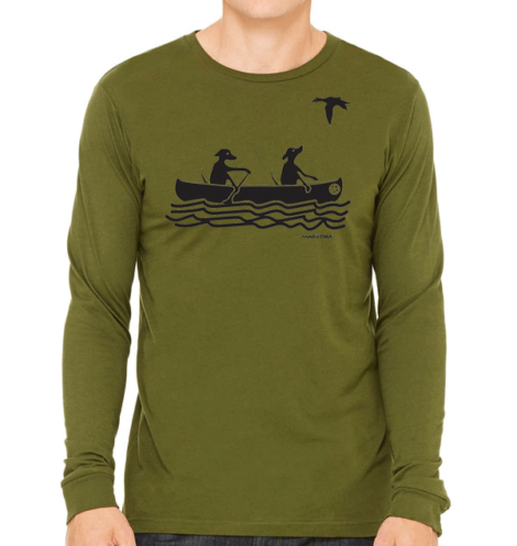 Long Sleeve T Dog Paddle