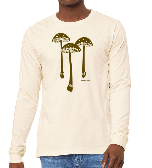 Long Sleeve T 3 Mushrooms – Marushka