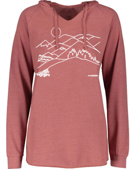 Notch Neck Hoody Mountains