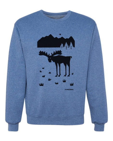 Crewneck Sweatshirt Moose Spruce