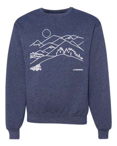 Crewneck Sweatshirt Mountains