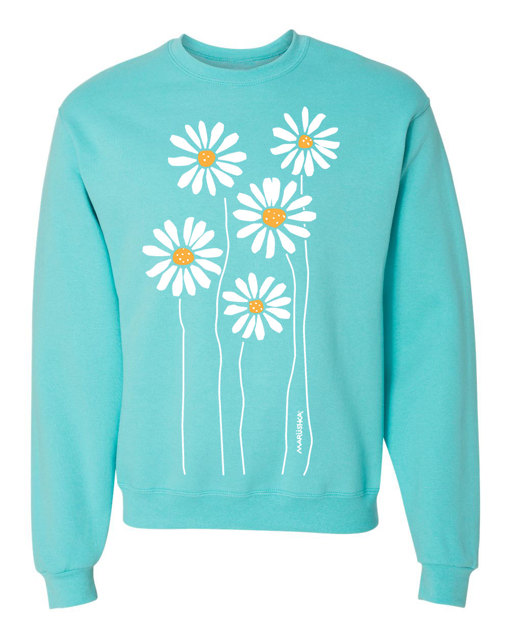 Crewneck Sweatshirt Daisies Marushka