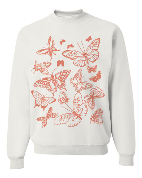 Crewneck Sweatshirt Butterflies