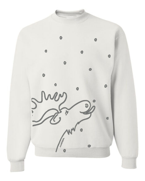 Crewneck Sweatshirt Moose Lick