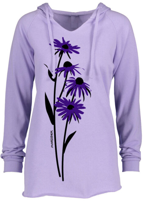 Notch Neck Hoody Black Eyed Susan