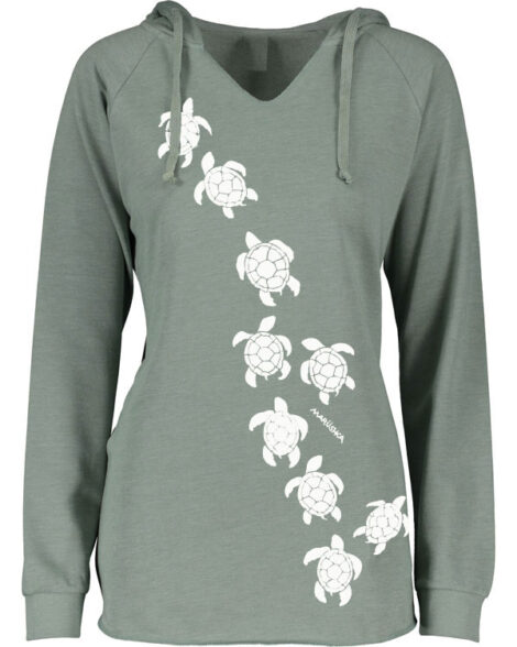 Notch Neck Hoody Sea Turtle March