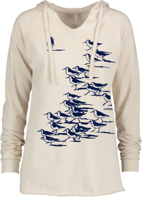Notch Neck Hoody Sandpipers
