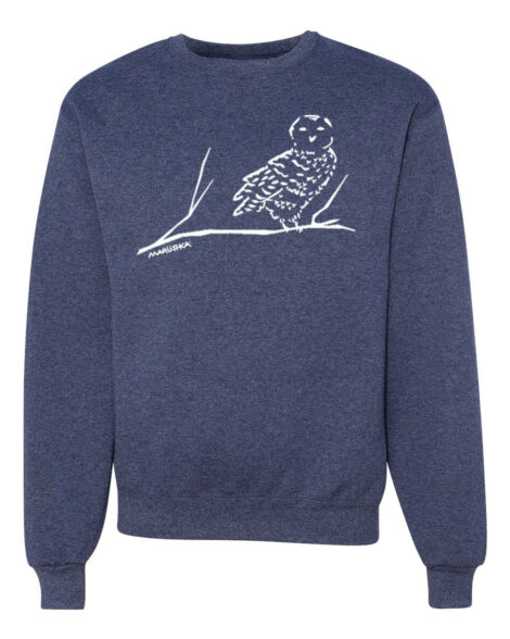 Crewneck Sweatshirt Snowy Owl