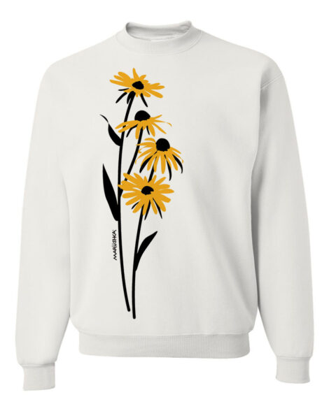 Crewneck Sweatshirt Black Eyed Susan