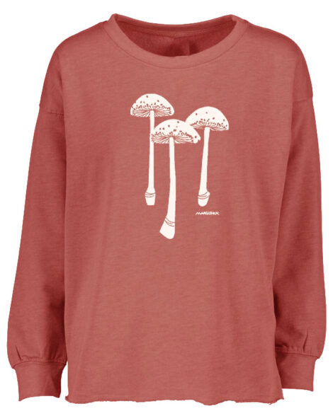 Drop Shoulder Crew 3 Mushrooms