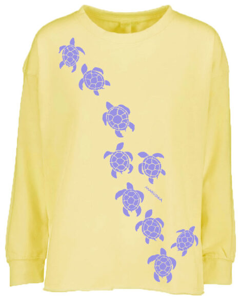 Drop Shoulder Crew Sea Turtle March