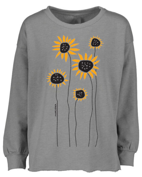Drop Shoulder Crew Sunflower Field