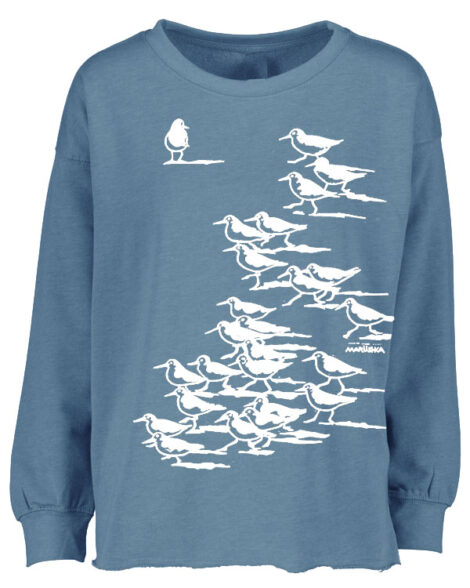 Drop Shoulder Crew Sandpipers