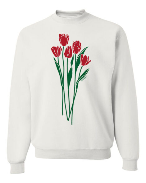 Crewneck Sweatshirt Tulips