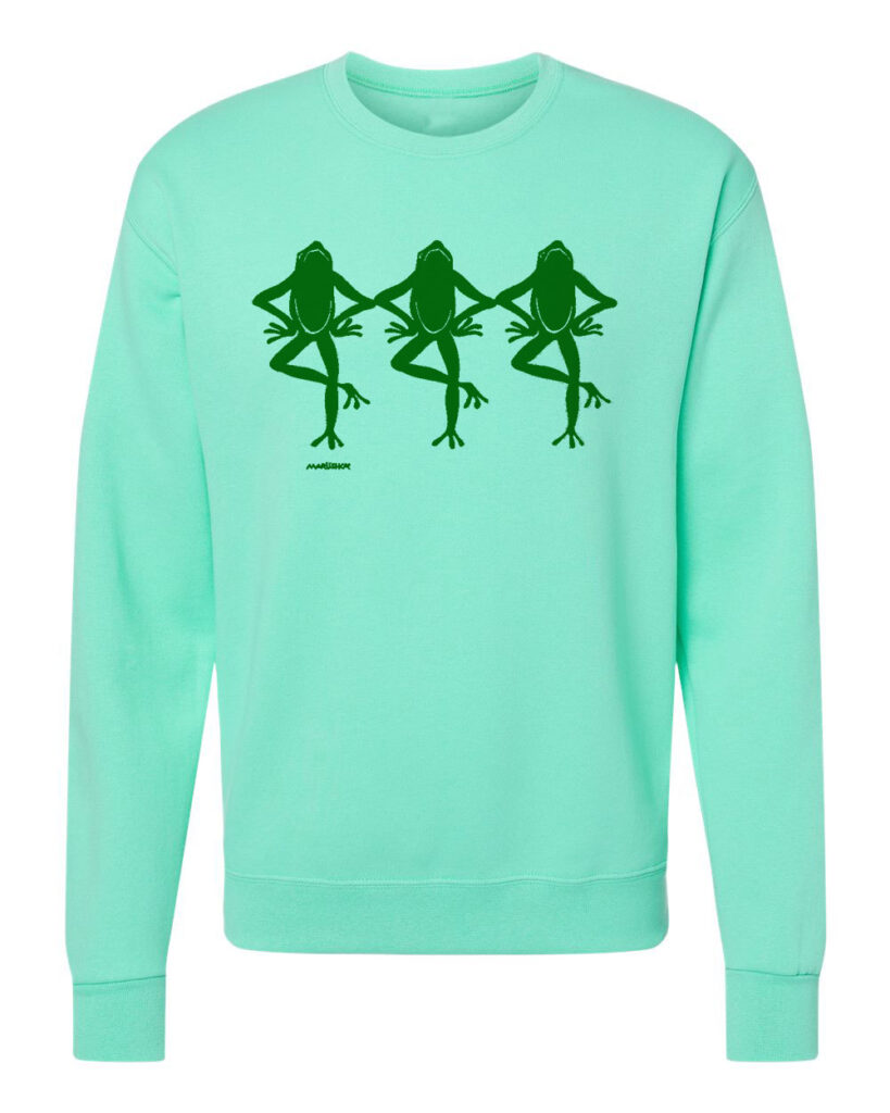 Adobe Dance Turtle Crewneck Sweatshirt for Women