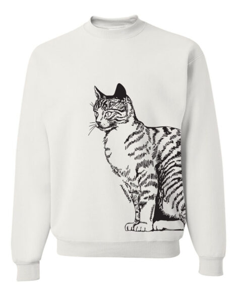 Crewneck Sweatshirt Cat Tail