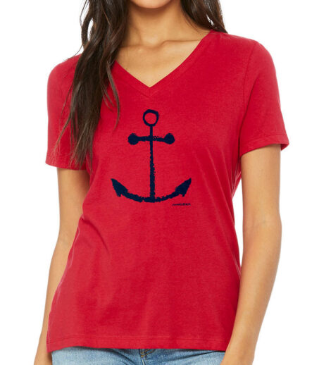 Relaxed V Neck Anchor