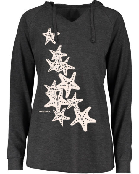 Notch Neck Hoody Starfish Trail