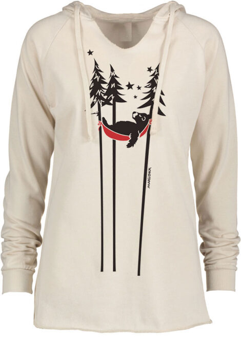 Notch Neck Hoody Sleeping Bear