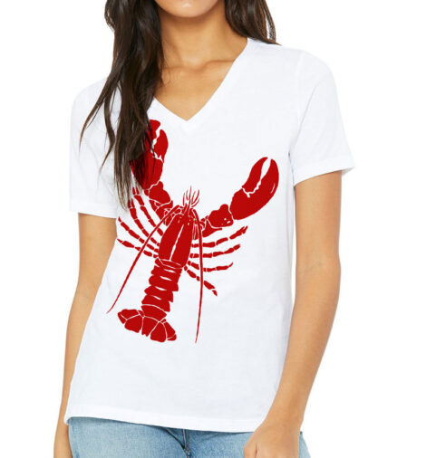Relaxed V Neck Lobster