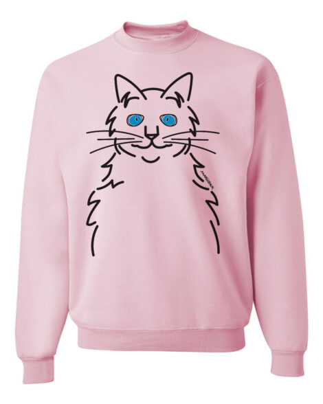 Crewneck Sweatshirt Cat Eyes