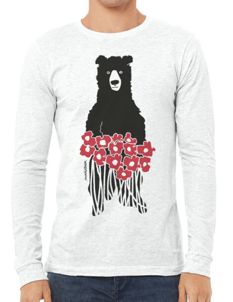 Long Sleeve T Bear Flowers