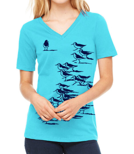 Relaxed V Neck Sandpipers