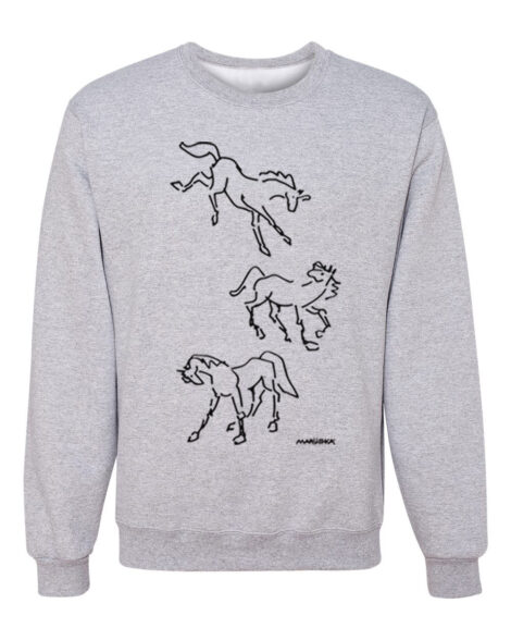 Crewneck Sweatshirt Wild Horses