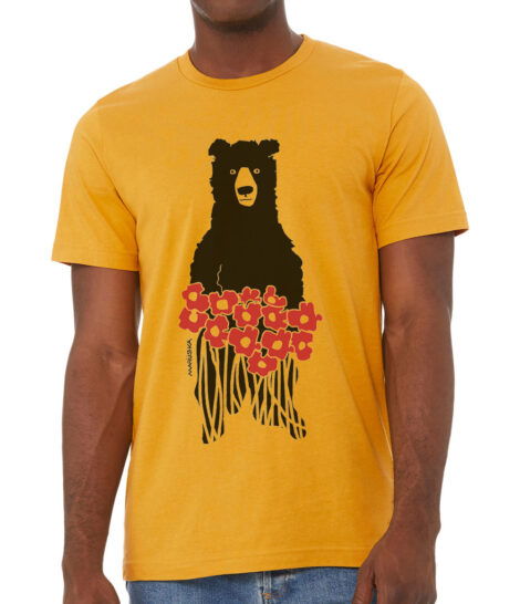 Short Sleeve T Bear Flowers