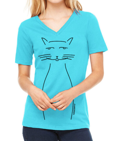 Relaxed V Neck Whiskers