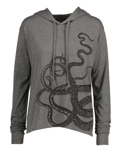 Long Sleeve Hooded T Octopus