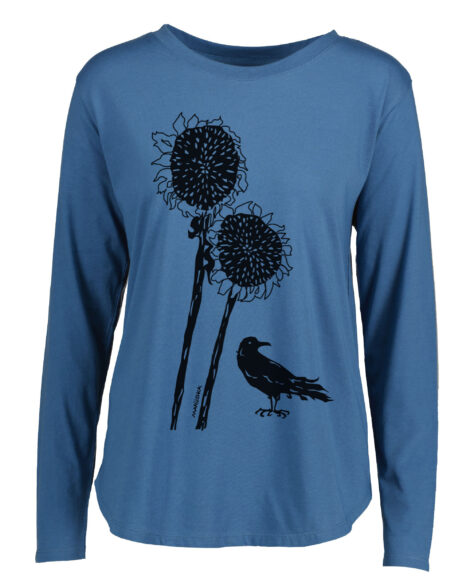 Hi-Lo Long Sleeve Sunflower Crow