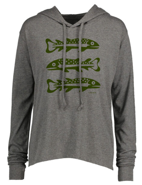 Long Sleeve Hooded T 3 Fish