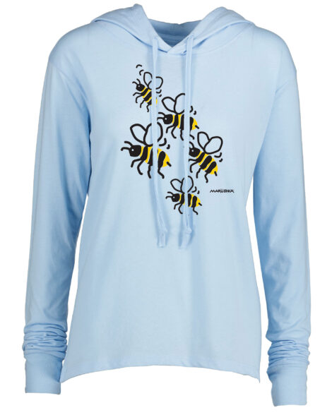 Long Sleeve Hooded T Bees