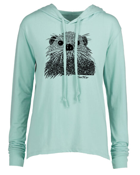 Long Sleeve Hooded T Sea Otter