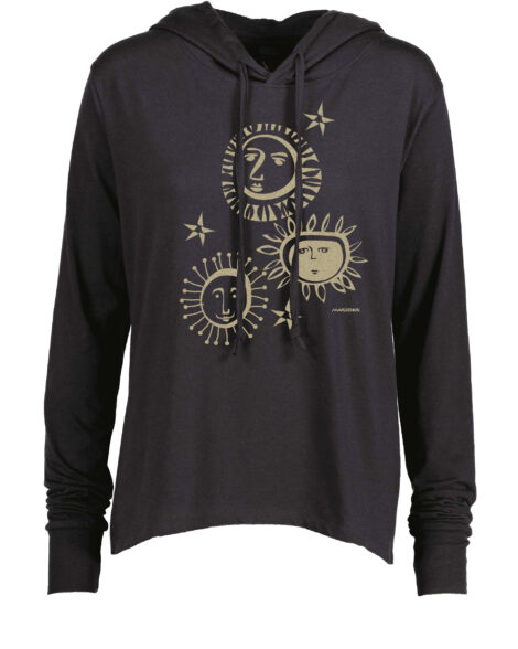 Long Sleeve Hooded T 3 Suns