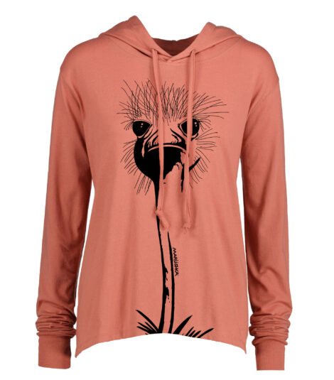 Long Sleeve Hooded T Ostrich