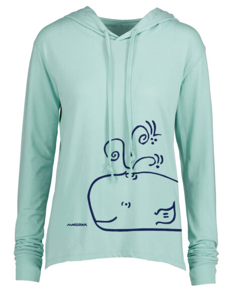 Long Sleeve Hooded T Happy Whale