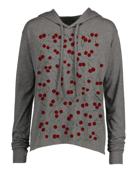 Long Sleeve Hooded T Cherries