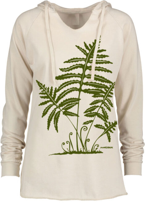 Notch Neck Hoody Fern 2