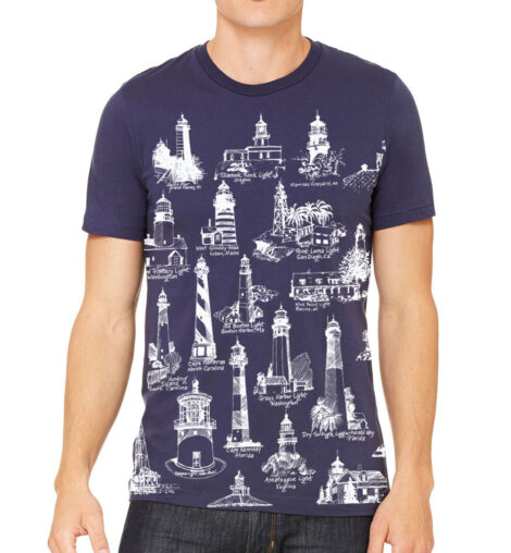 Short Sleeve T Lighthouses USA