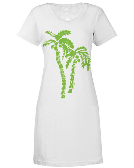 V Neck Dress Palms