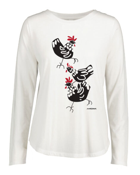 Hi-Lo Long Sleeve 3 Chickens