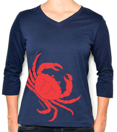 Ladies 3/4 Sleeve Crab