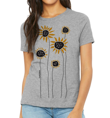 Relaxed Crewneck Sunflower Field