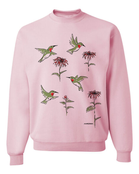 Crewneck Sweatshirt Hummingbirds