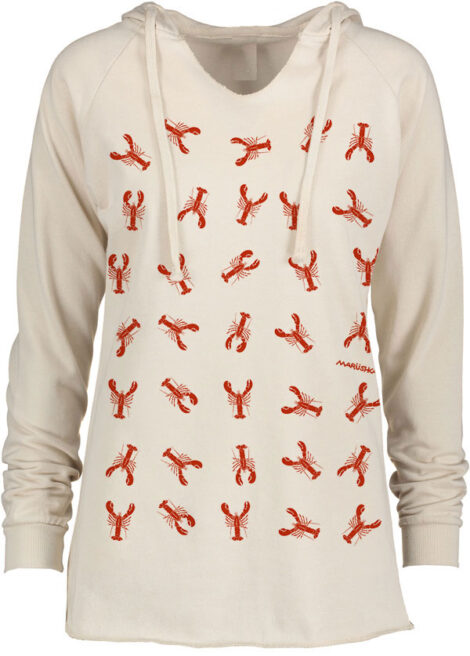 Notch Neck Hoody Little Lobsters