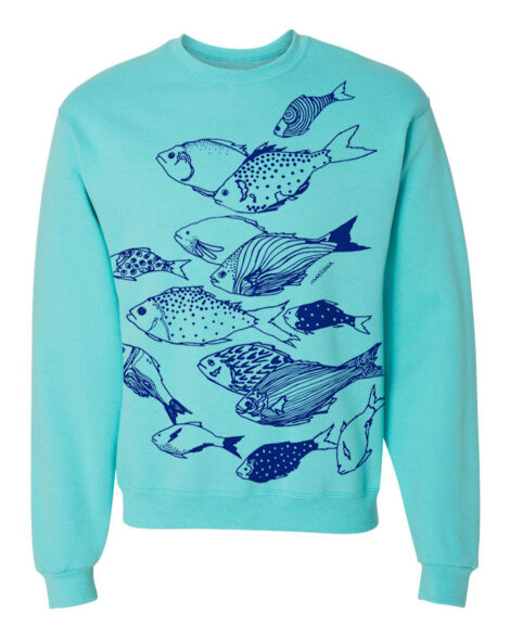 Crewneck Sweatshirt Fishes